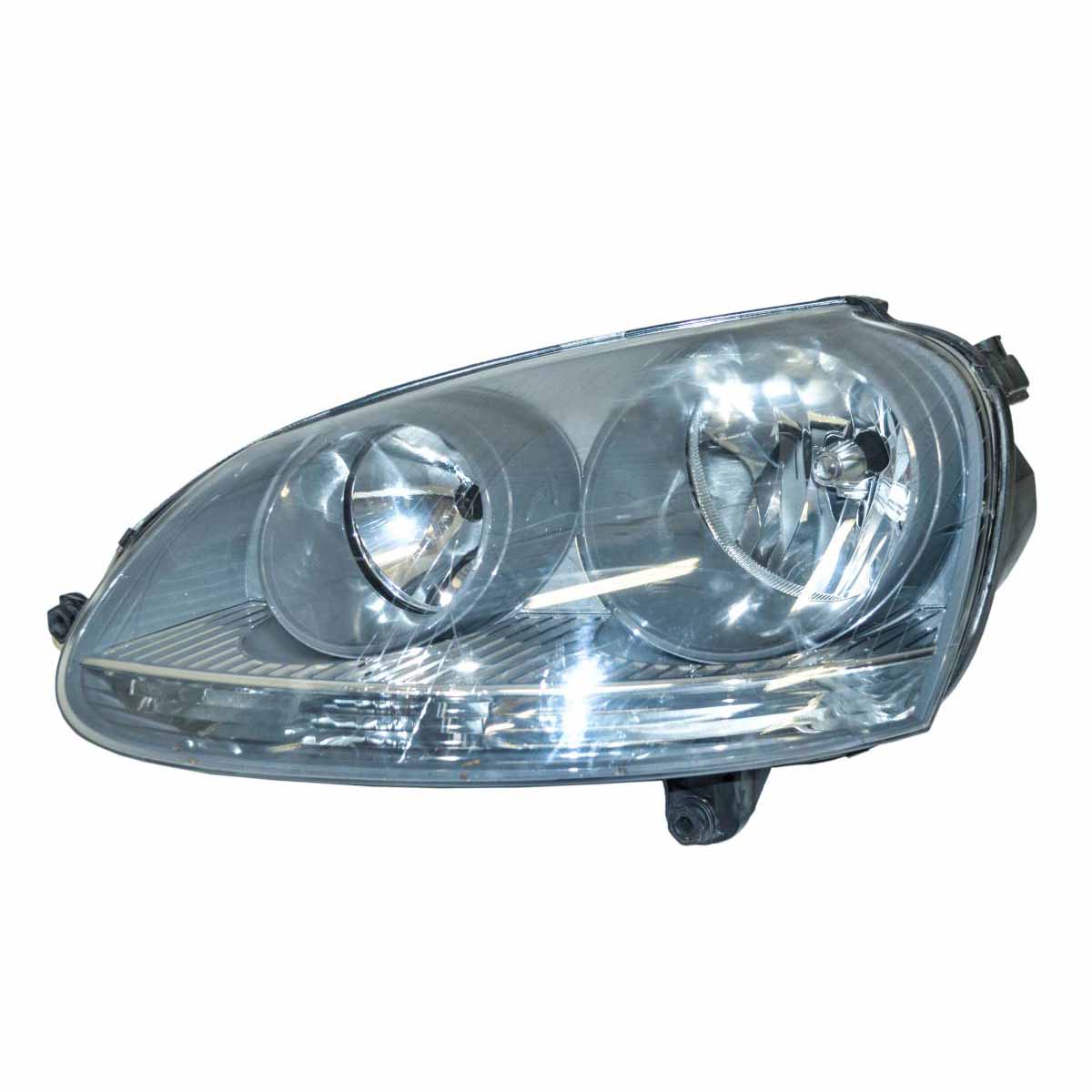 světlomet přední levý - halogenový VW Golf V 1K0 HB 1K6941005A/C - poškrábaný