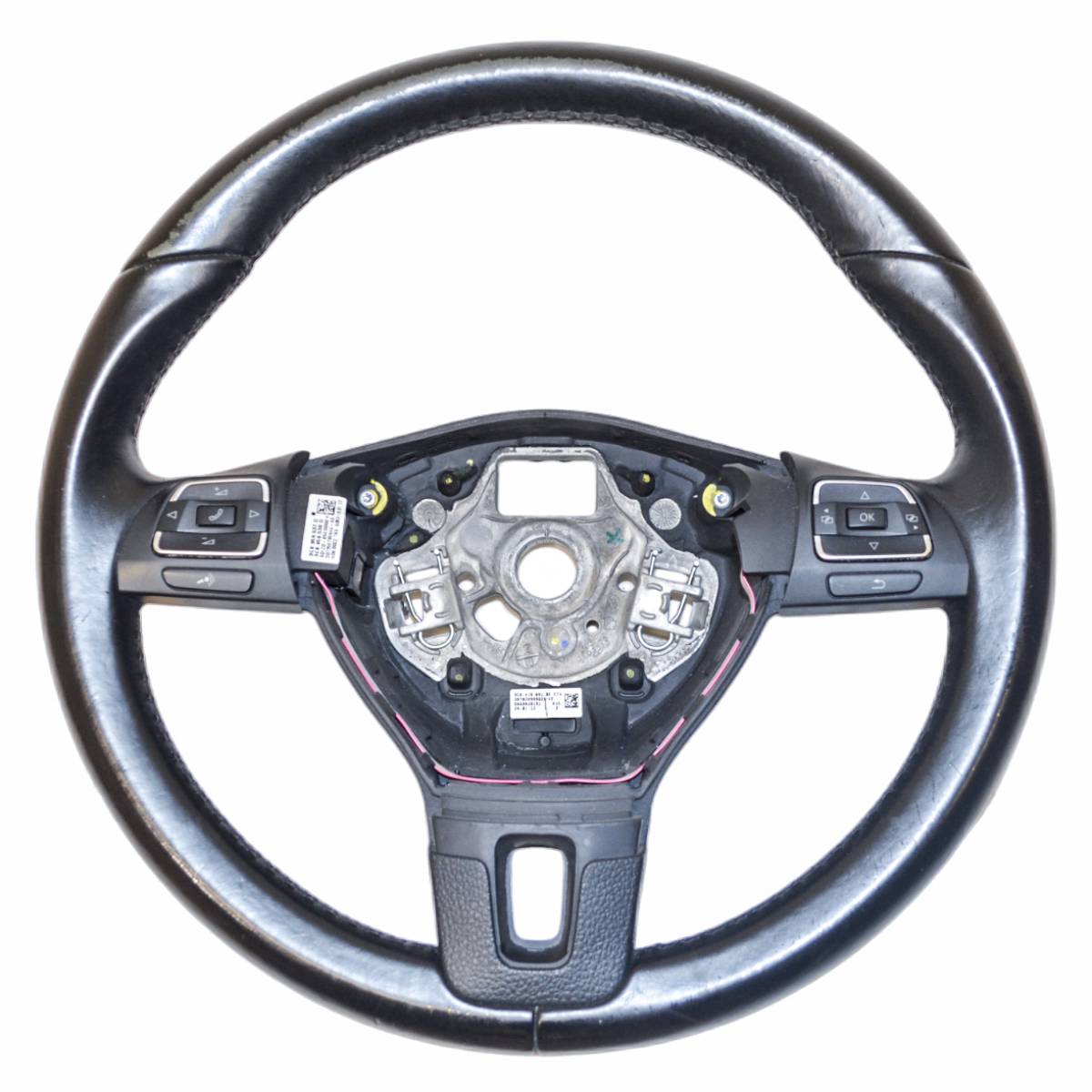 volant multifunkční VW Passat B7 3AA 3C8419091BE/CB - bez chromu, poškozený