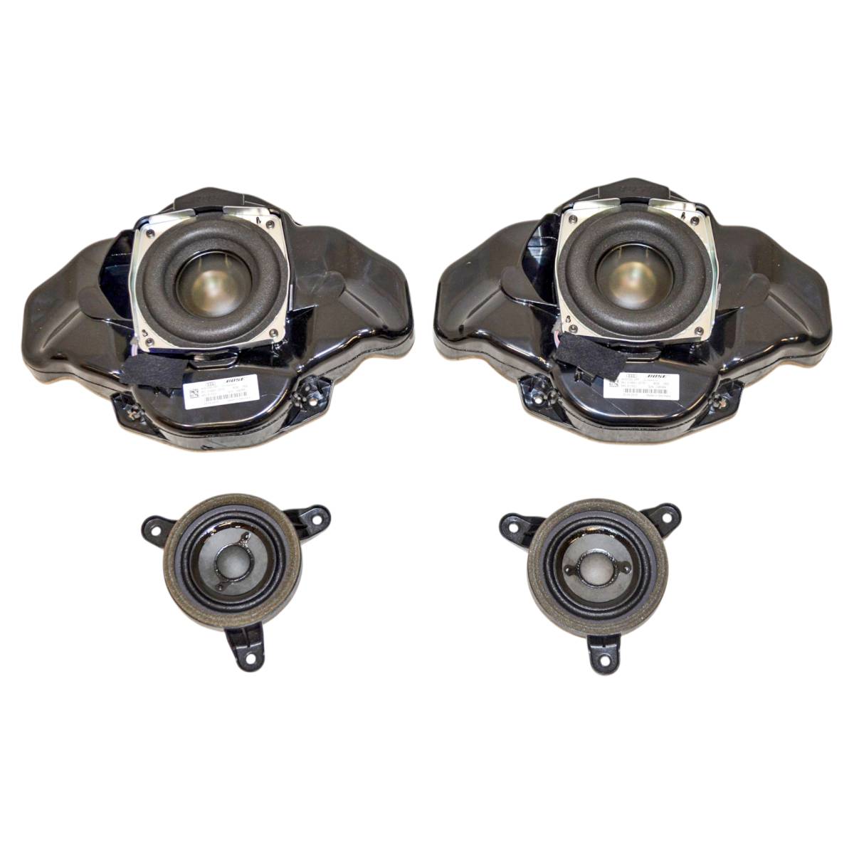 sada reproduktorů BOSE do předních dveří - 4 ks AUDI A8 4H0 lift  4H0035297  4H0035397