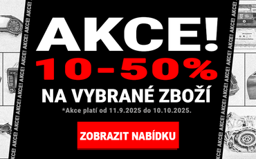 AKCE! 10-50% na vybrané zboží.
