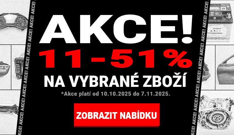 Akce! 11-51% na vybrané zboží. 
Akce platí od 10.10.2025 do 7.11.2025.