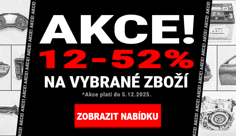 Akce! 12-52% na vybrané zboží. 
Akce platí do 5.12.2025.