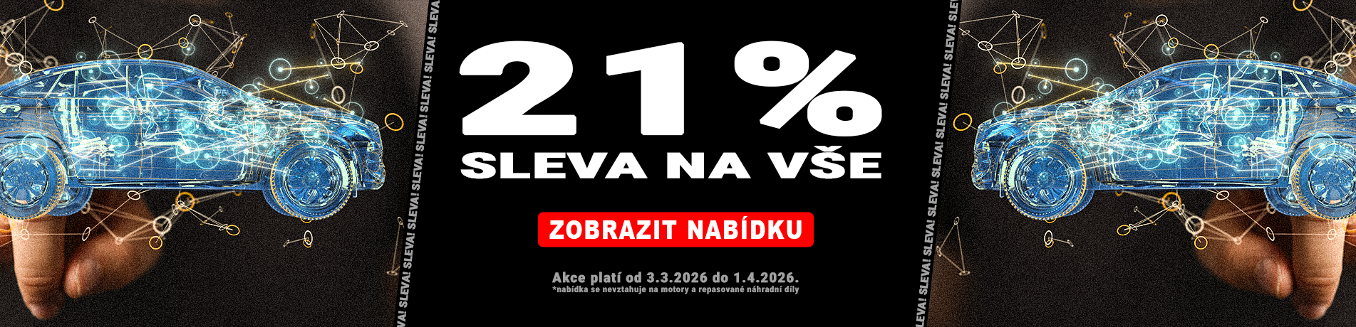 Akce! 21% na vše.