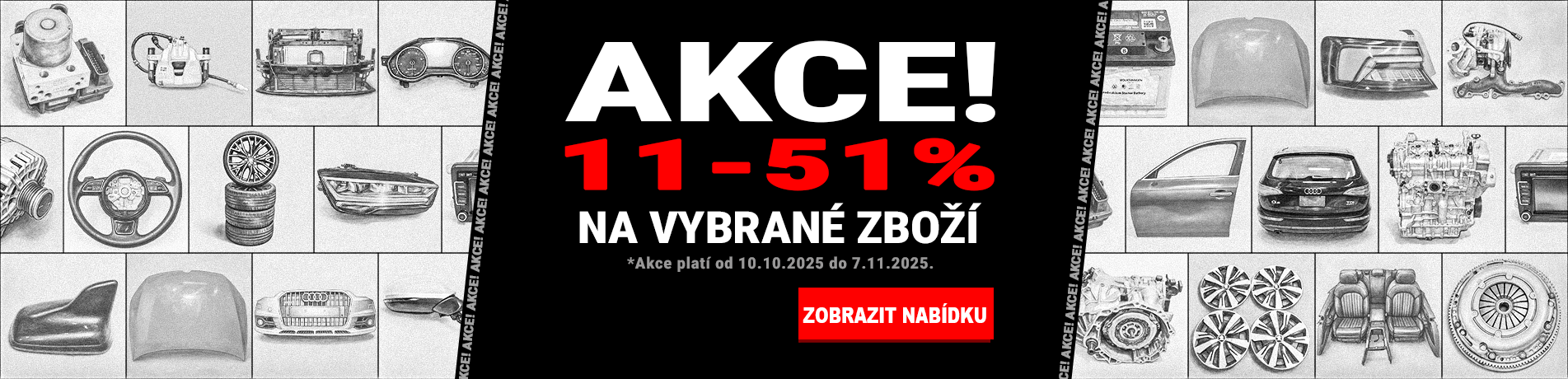 Akce! 11-51% na vybrané zboží.