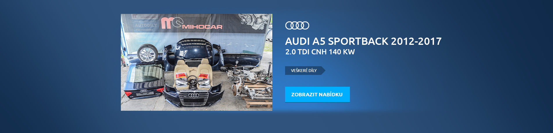 AUDI A5 8T0 SPORTBACK 2012-2017