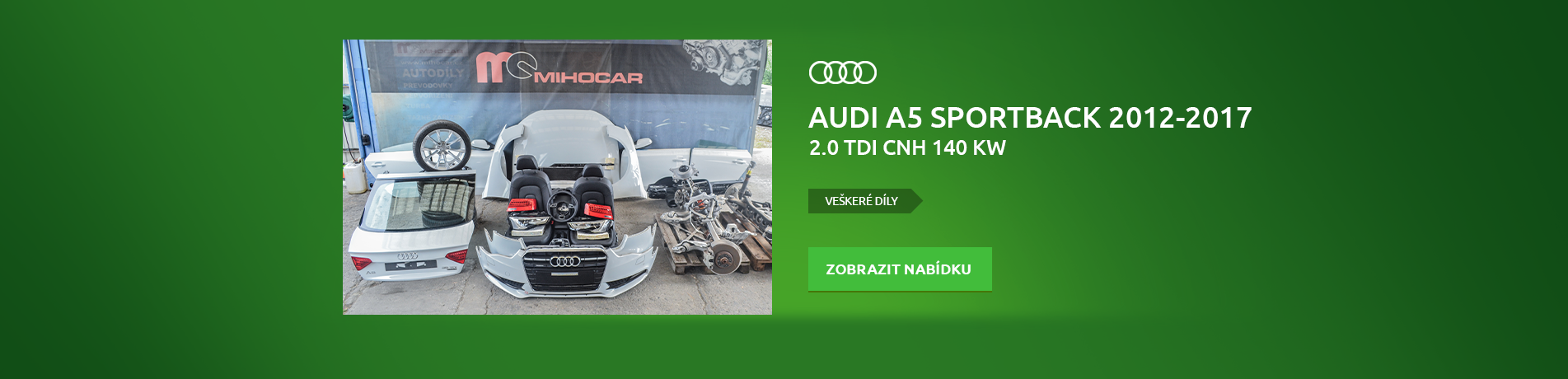 AUDI A5 8T0 SPORTBACK 2012-2017